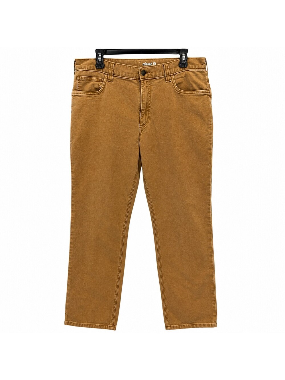 Carhartt Relaxed Fit Men's Work Pants 35x32 Brown Durable Cotton Canvas